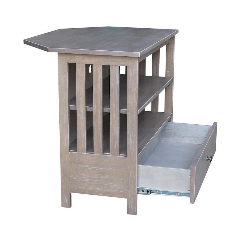 Solid Hardwood Corner TV Stand