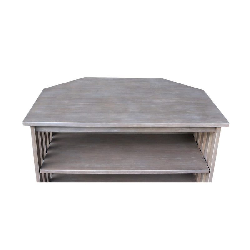 Solid Hardwood Corner TV Stand