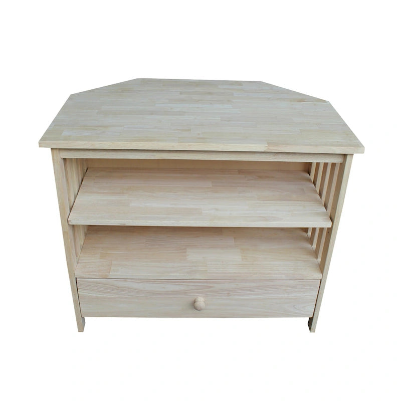 Solid Hardwood Corner TV Stand
