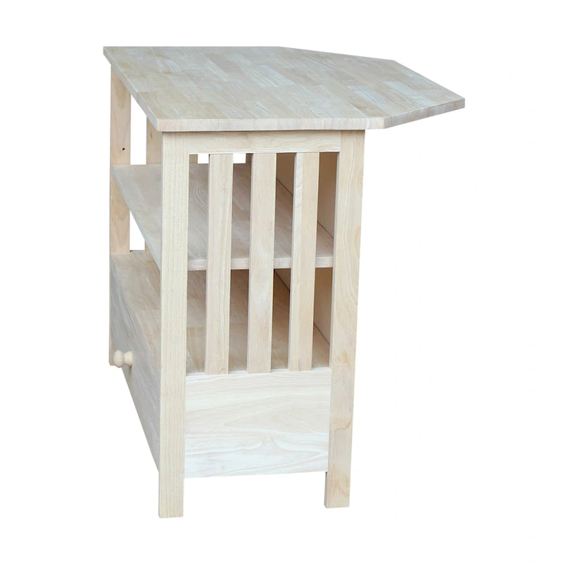 Solid Hardwood Corner TV Stand
