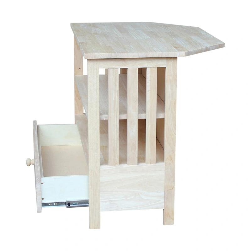 Solid Hardwood Corner TV Stand