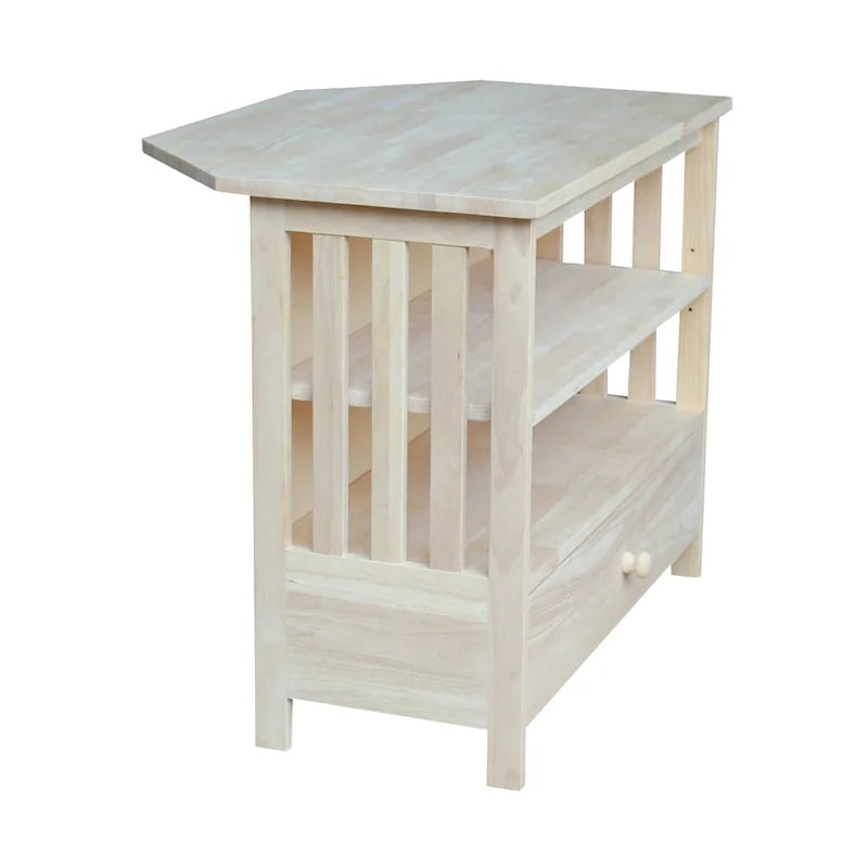 Solid Hardwood Corner TV Stand