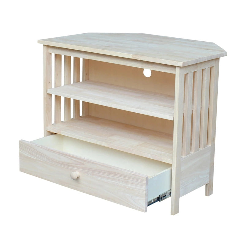 Solid Hardwood Corner TV Stand