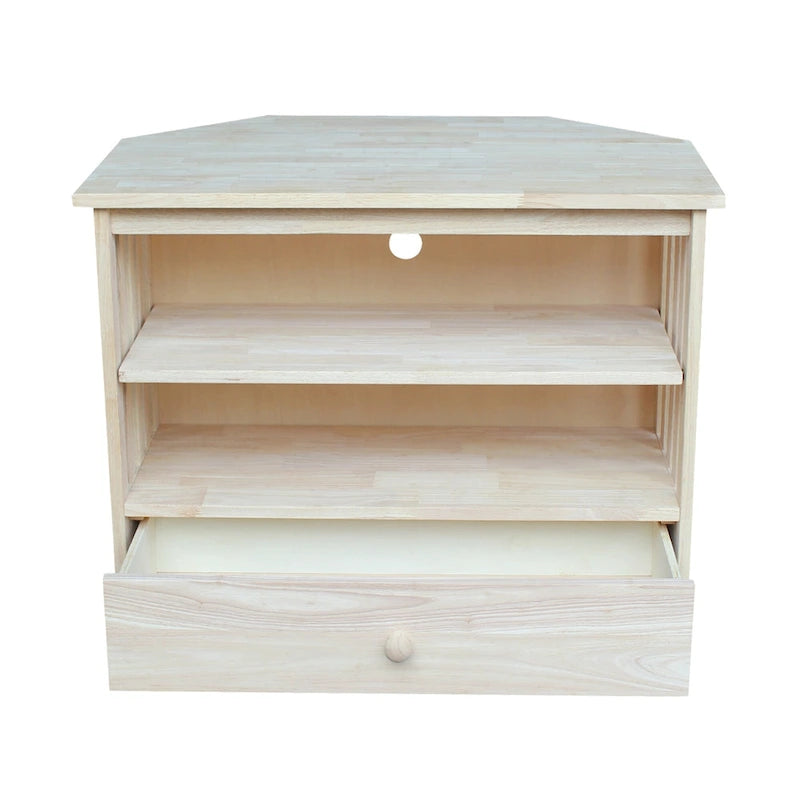 Solid Hardwood Corner TV Stand