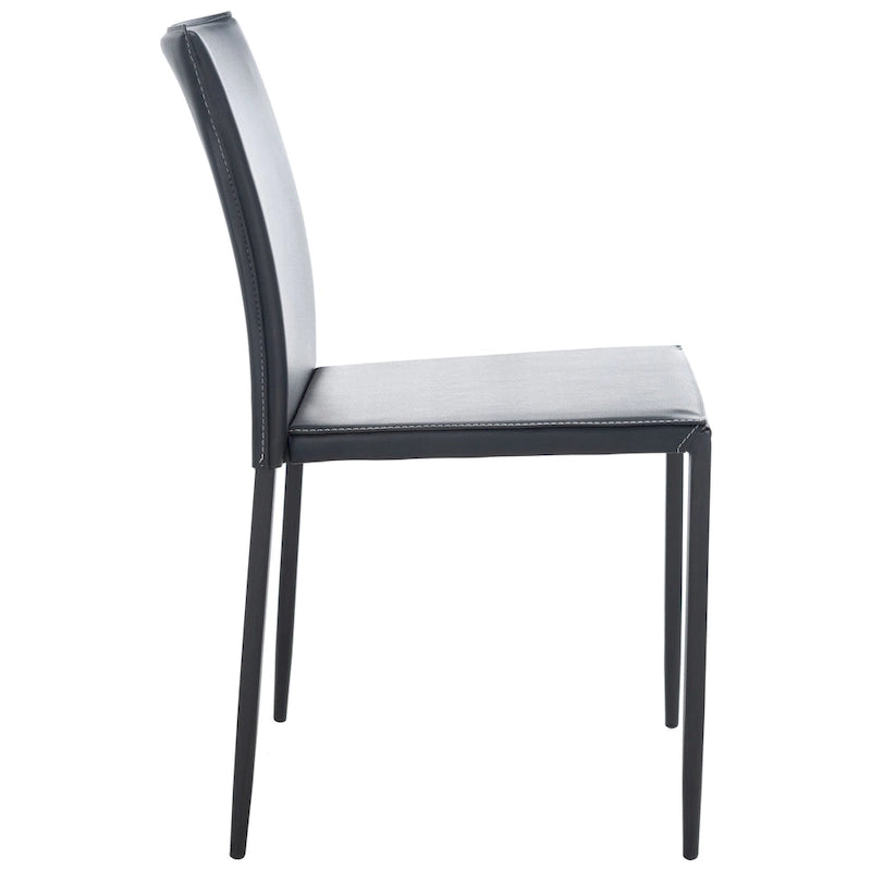 Nowoczesne krzesło do jadalni (zestaw 2 sztuk) - 21.7 W x 17.3 L x 32.7 H - 22Wx17Dx33H