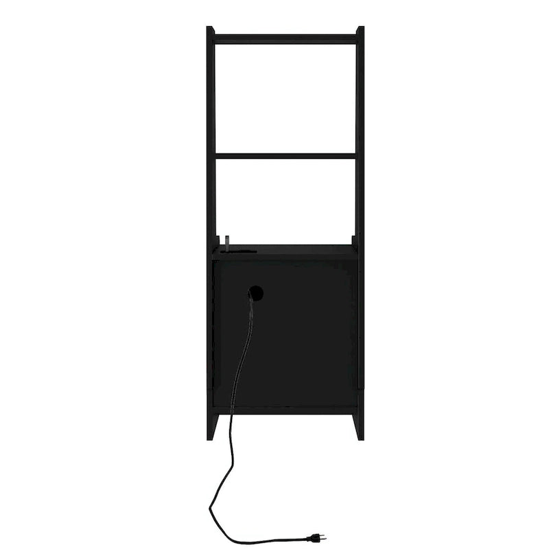 Modern Smart Nightstand with Charging Station and Night Light