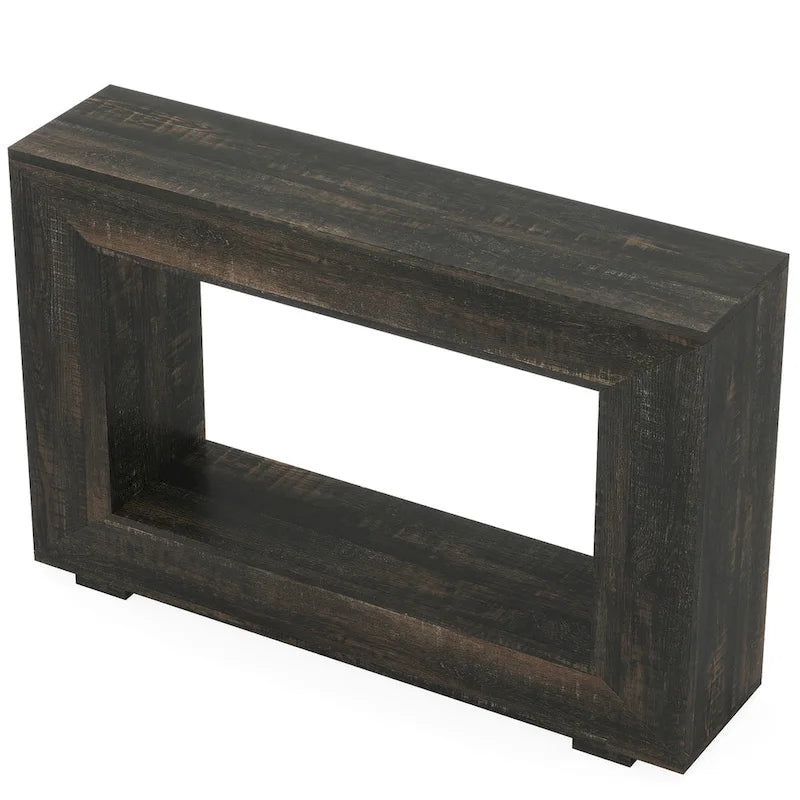 Rustykalny stolik konsolowy za sofę do przedpokoju, korytarza i salonu - 47.24 W x 32.8 H x 11.81 D