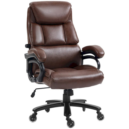 400lbs Big and Tall Executive Office Chair, PU Leather Computer Desk Chair with Adjustable Height