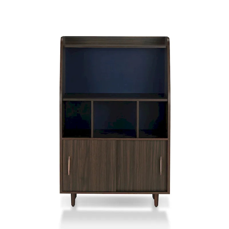 Contemporary Brown Multi-Storage Buffet