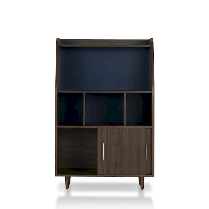 Contemporary Brown Multi-Storage Buffet